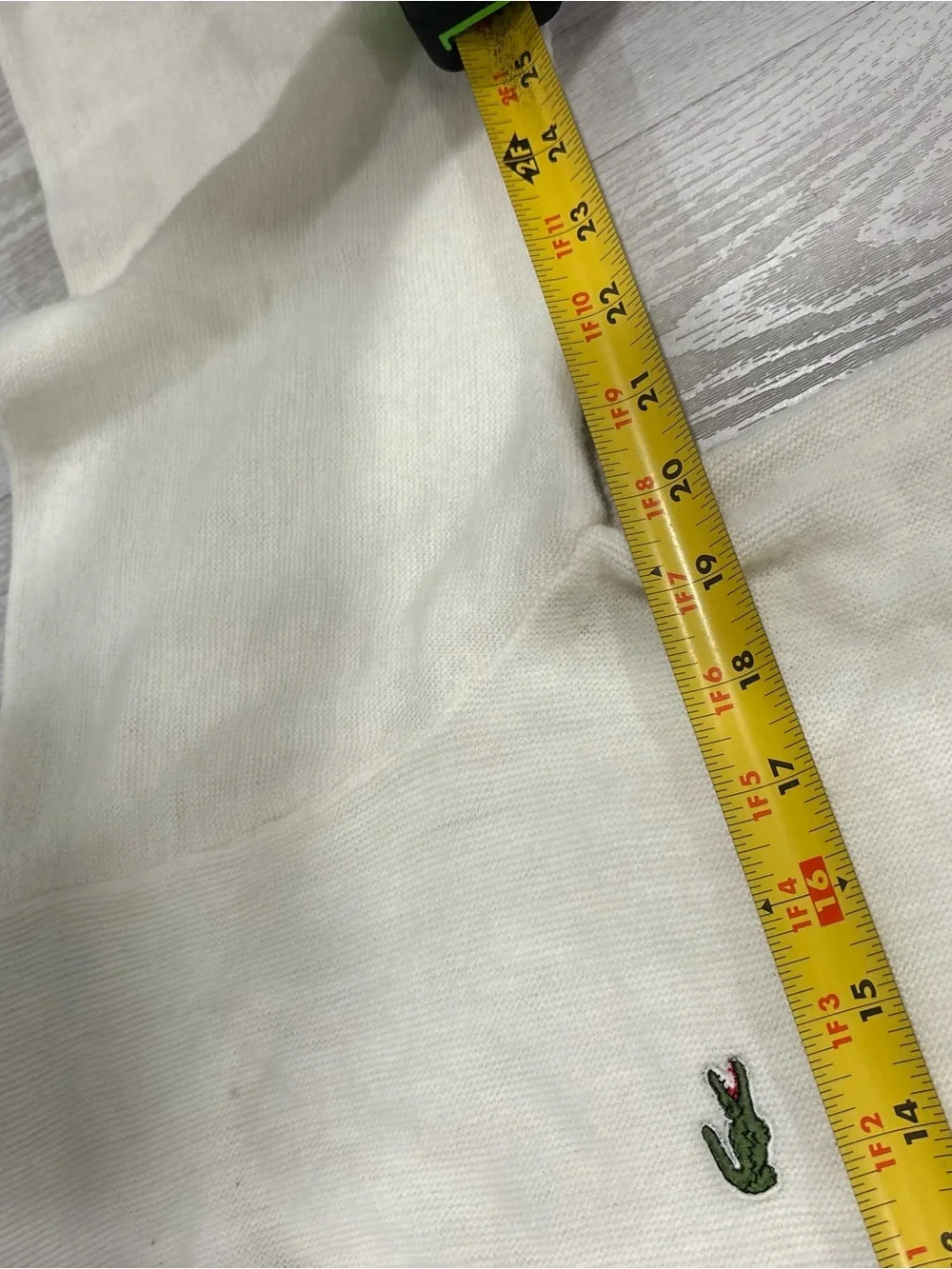 Vintage Izod Lacoste Knit Cardigan (White / Cream) NO TAG check measurements.
